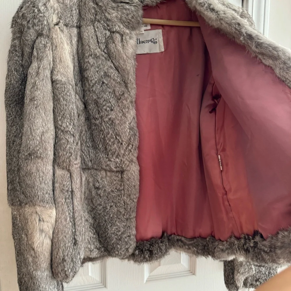 Women’s Rabbit Fur Coat - Picture 11 of 13